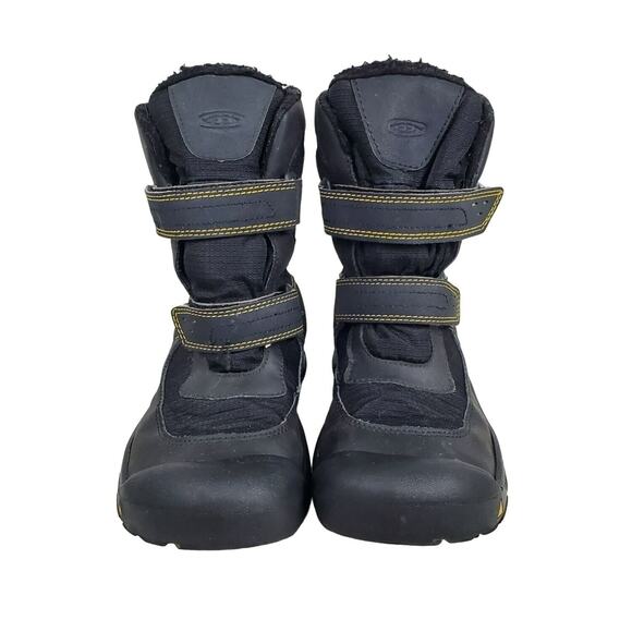 Keen Big Kid Insulated Snow Boots Size 5 200g Black Winter High Tall Kalamazoo - Picture 3 of 9